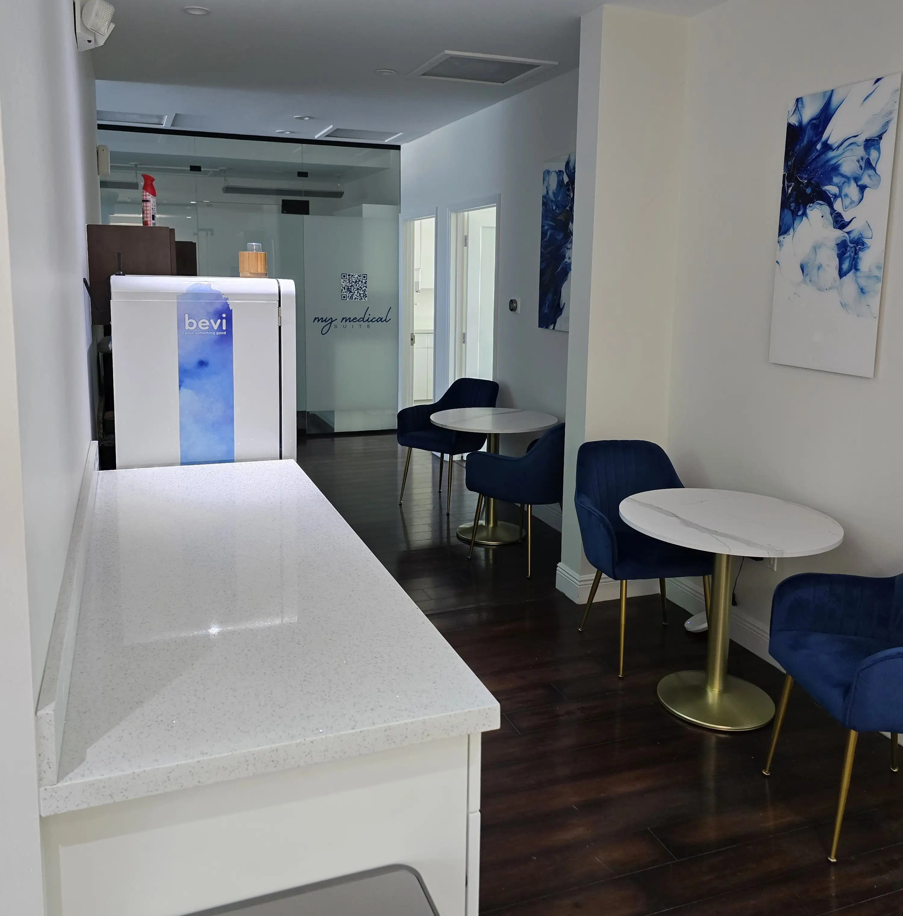 Practice Name and Slogans Clinic reception area in Austin, TX